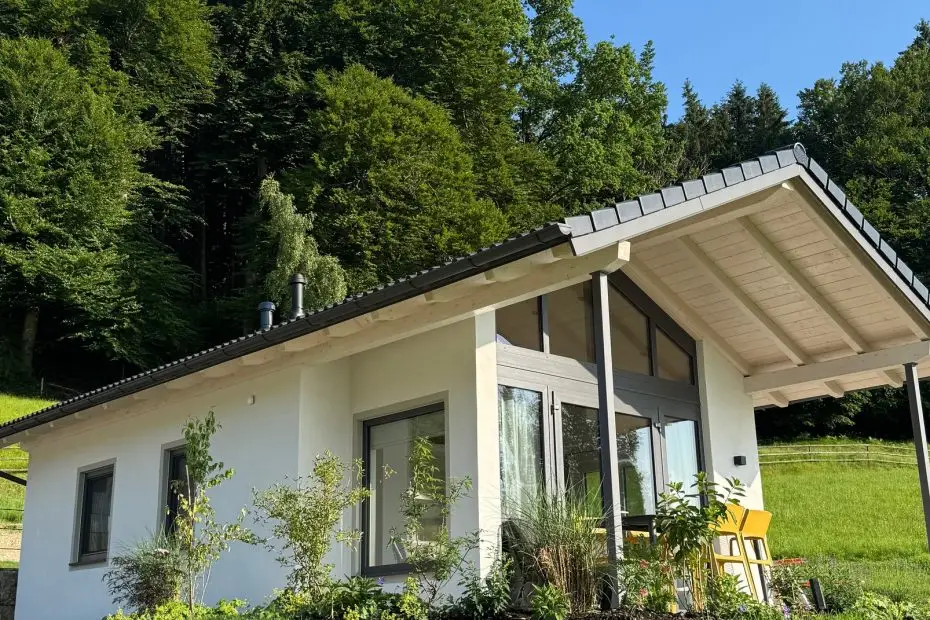Chalet Maxi Ansicht mit Terrasse